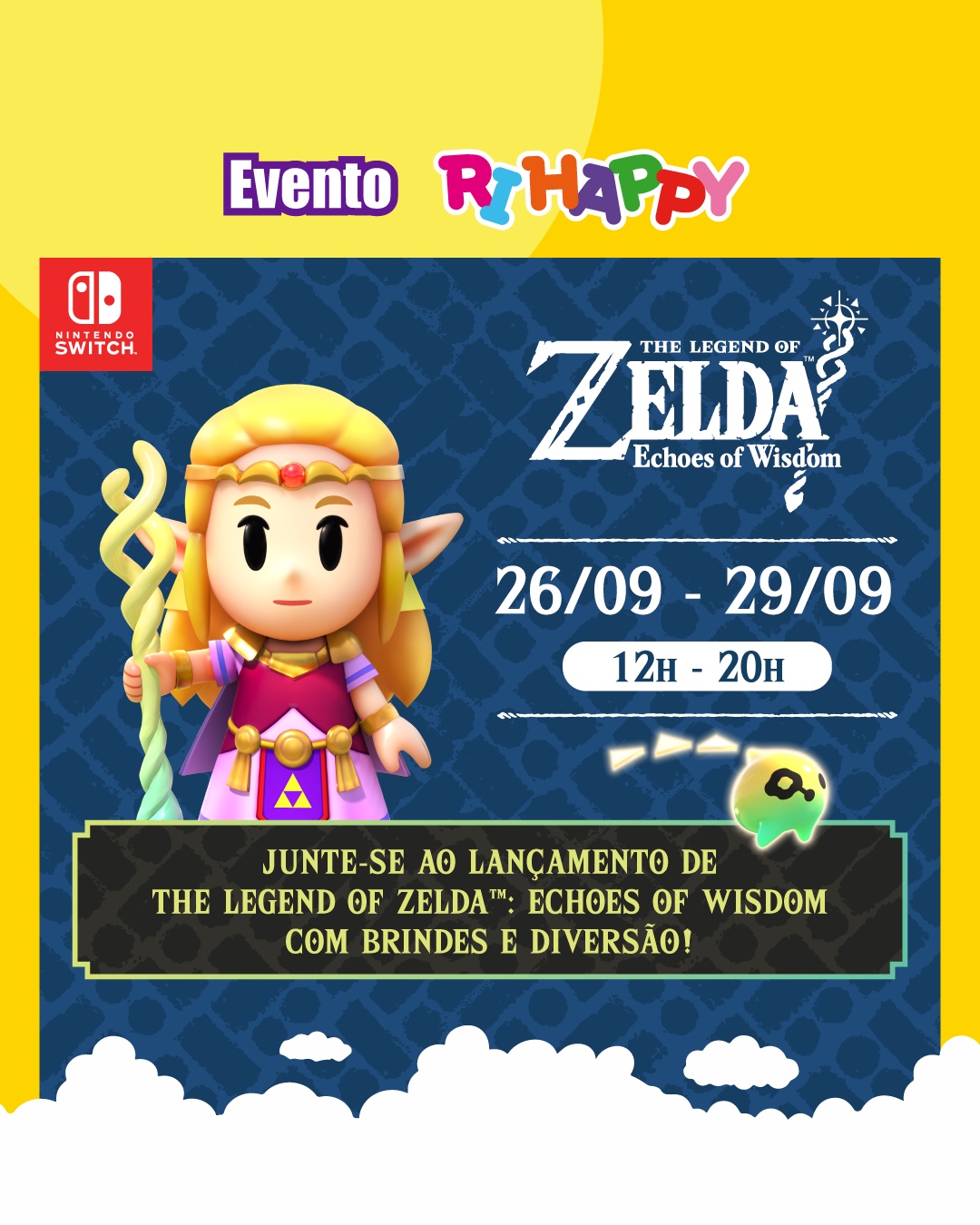 A lenda da diversão: Ri Happy realiza evento inédito para chegada de novo jogo do universo de Zelda