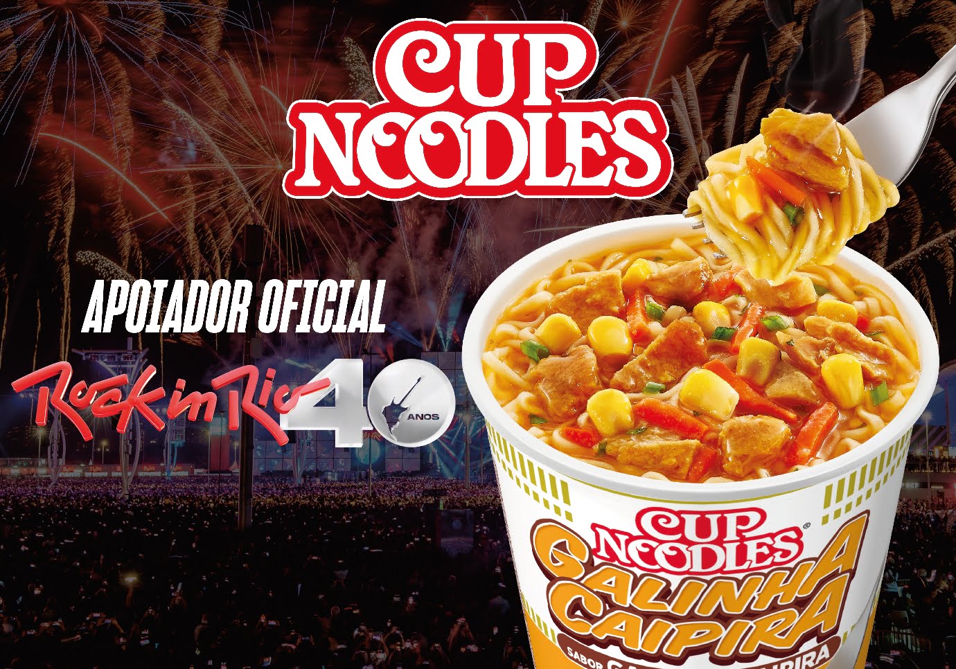 Cup Noodles® é o macarrão instantâneo oficial do Rock in Rio Brasil 2024